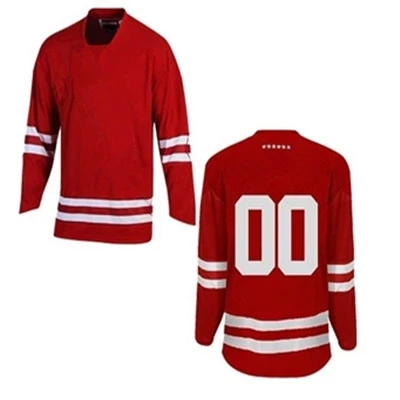 Nchuav ua liab amber hockey tsho